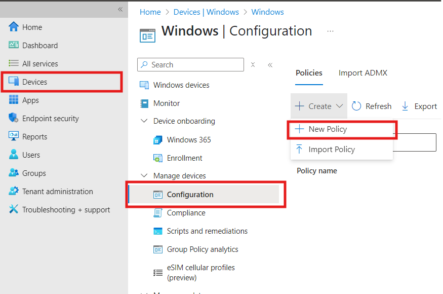 intune-lockscreen-profile-start